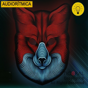 MASCARA AUDIORITMICA ZORRO LUMINOSO LED X 1